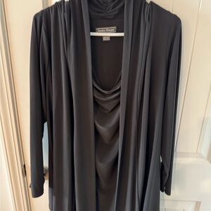 Jessica Howard Elegant Black Long Sleeve Dress